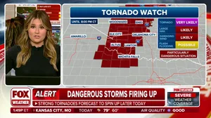'Particularly Dangerous Situation' Tornado Watch issued for parts of Oklahoma, Texas
