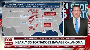 Nearly 30 tornadoes ravage Oklahoma