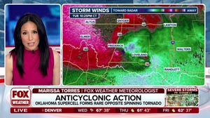 Rare anticyclonic tornado formed from Oklahoma supercell Tuesday night