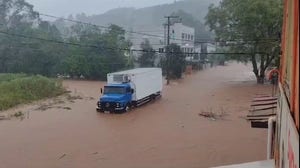 Torrential rains send deluge of floodwater into southern Brazil towns