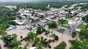Drone video: Tragic flooding in Texas