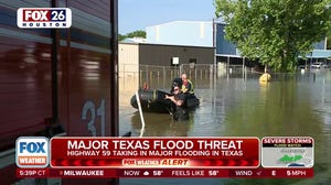 Watch: Water rescues in Houston suburbs