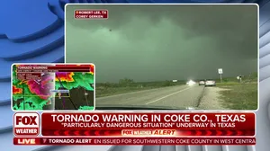 FOX Weather Storm Tracker video of a dangerous supercell in west-central Texas