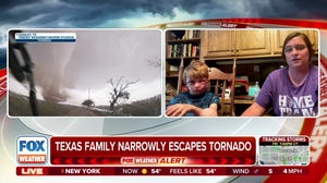 Hear from a Texas family who narrowly escaped from the damage of a tornado