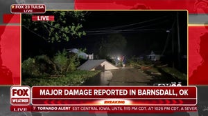 FOX 23 Tulsa reporter shows damage from tornado that hit Barnsdall, Oklahoma