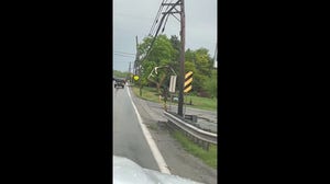 Watch: Video shows damage left behind after tornado rips through Finleyville, Pennsylvania
