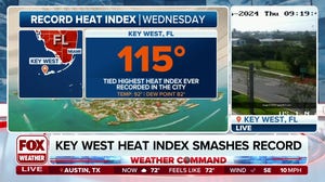 Record-breaking heat continues to bake Florida with feels-like temperatures soaring above 100 degrees