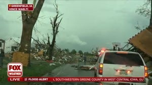 Extensive tornado damage spotted in Greenfield, Iowa after tornado strike