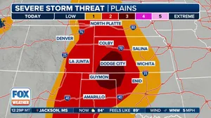 Severe storms threaten Plains again through weekend
