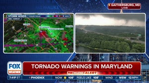 Tornado spotted live on-air outside nation's capital