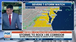 Severe Thunderstorm Watch issued for mid-Atlantic on Thursday