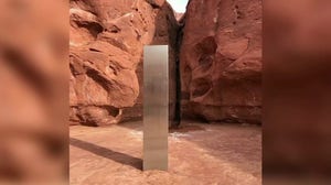 Las Vegas mystery monolith similar to ones found in 2020