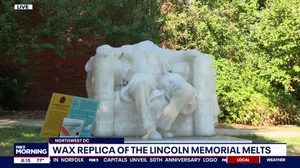 Wax statue of President Lincoln melts in DC heat