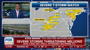 Millions across Northeast and mid-Atlantic under Severe Thunderstorm Watches