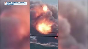 Watch and listen: Rocket accidently launches then crashes and explodes in China