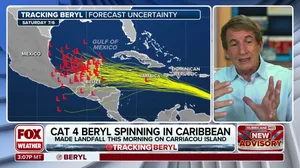 Hurricane Beryl still a dangerous Category 4 after landfall