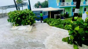 Hurricane Beryl's storm surge swamps hotel in Barbados