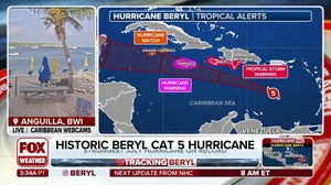 Historic Hurricane Beryl takes aim at Jamaica after plowing across Windward Islands