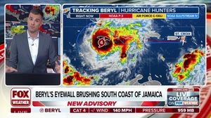 Hurricane Beryl makes closest approach to Jamaica
