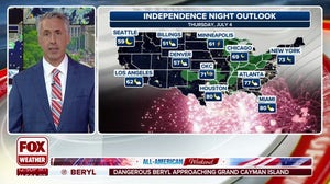 Storms loom for July 4th travelers, fireworks shows
