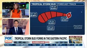 Tropical Storm Bud forms in Eastern Pacific