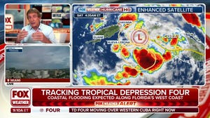 Tracking Tropical Depression Four as it heads toward Florida