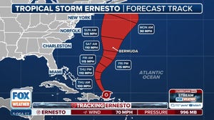 Ernesto expected to become hurricane later on Wednesday
