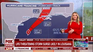 Francine intensifies into a category 1 hurricane