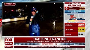 Hurricane Francine brings driving rain, strong wind gusts through southern Mississippi