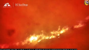 Camera records its own destruction by Line Fire in California