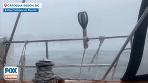 Daredevil boater records 'historic' storm lashing North Carolina coast