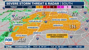 Severe weather Monday threatens Ozarks into parts of Tennessee, Ohio valleys