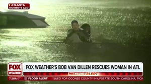 FOX Weather's Bob Van Dillen rescues woman from Atlanta floodwater