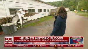 Aid being flown into areas of North Carolina cut off by destruction caused by Hurricane Helene