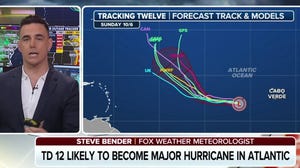 Tropical Depression 12 forms over open Atlantic