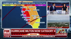 Milton explodes into a Category 4 hurricane