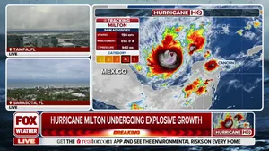 Milton undergoing explosive growth to a Category 4 hurricane ahead of Florida landfall