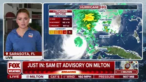 Milton maintains Category 5 strength as storm barrels toward Florida ahead of landfall