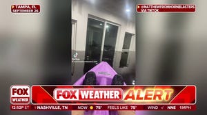 Florida man kayaks in flooded living room during Hurricane Helene