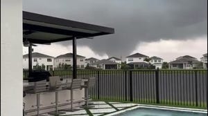 Tornado seen in southeastern Florida ahead of Milton landfall