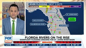 Florida rivers on the rise after Milton dumps heavy rain across state leading to flooding