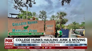 Junk removal company aids in Tampa cleanup after Hurricane Milton