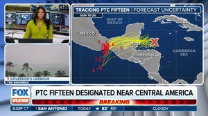 Potential Tropical Cyclone Fifteen designated near Central America