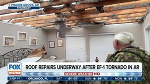 Clean-up underway after Arkansas EF-1 tornado