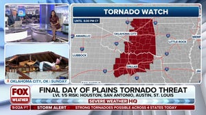 Dallas and Tulsa under Tornado Watch on Monday