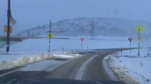 Snow slows down travel in the Rockies