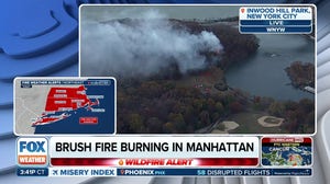 Fire burning in Manhattan as fire danger remains high across New Jersey, New York