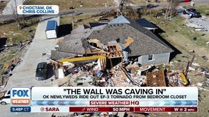 Oklahoma newlyweds experience EF-3 tornado from bedroom closet