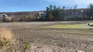 Parts of New Jersey reservoir completely dry amid record drought