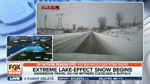 Lake-effect snow causes accidents on I-90 in Erie County, PA